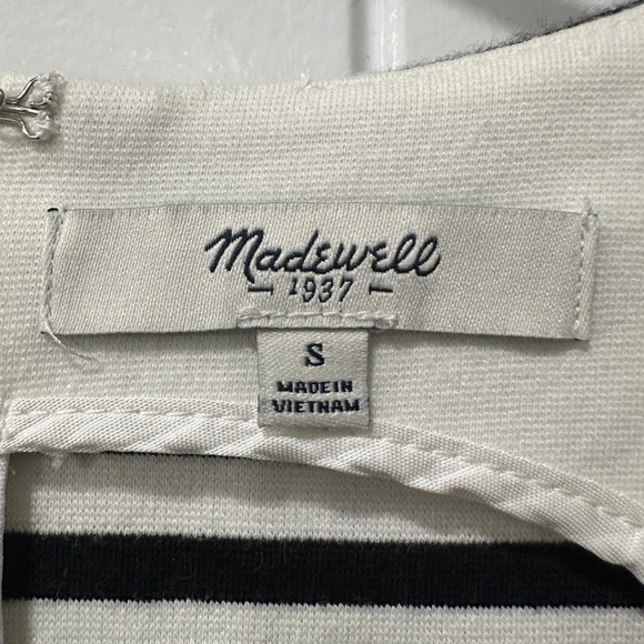 Madewell Verse Dress in Ivory Stripe - Picture 5 of 9